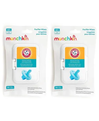 Munchkin Arm & Hammer Pacifier Wipes, 2 Pack, 72 Wipes