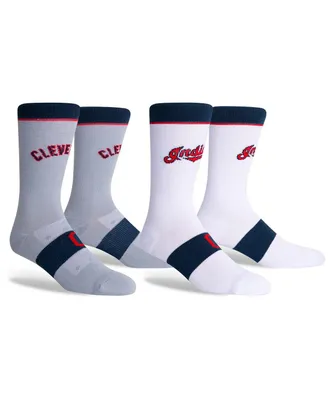 Youth Boys and Girls Cleveland Guardians 2-Pack Uniform Home and Away Crew Socks