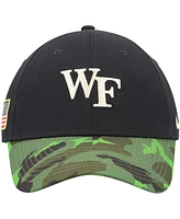 Men's Nike Black, Camo Wake Forest Demon Deacons Veterans Day 2Tone Legacy91 Adjustable Hat