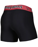 Men's Concepts Sport Black, Cardinal Arizona Cardinals 2-Pack Boxer Briefs Set