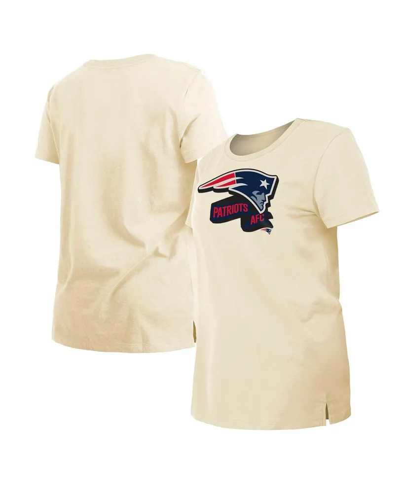 Women's New Era Cream England Patriots Chrome Sideline T-shirt