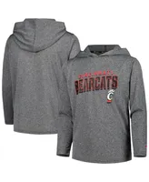 Big Boys Champion Heather Charcoal Cincinnati Bearcats Impact Hoodie Long Sleeve T-shirt