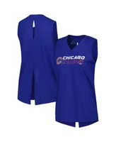 Women's LevelWear Royal Chicago Cubs Paisley Chase V-Neck Tank Top