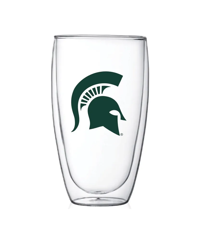 Michigan State Spartans 15 Oz Double Wall Thermo Glass