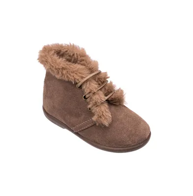 Toddler, Child Girls Teddy Bootie with Laces