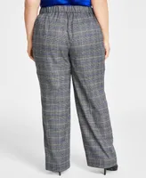 Kasper Petite Slim Straight-Leg Trousers - Macy's