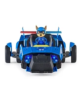 Paw Patrol The Mighty Movie, Chase's Mighty Converting Cruiser with Mighty Pups Action Figure, Lights and Sounds