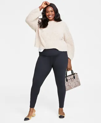 On 34th Plus Mid-Rise Ankle-Length Leggings, Created for Macy's