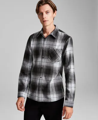 And Now This Men's Plaid Button-Down Flannel Shirt, Created for Macy's