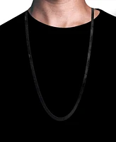 Blackjack Men's Wide Herringbone 20" Chain Necklace Stainless Steel