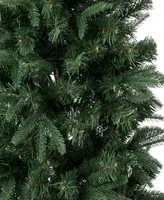 National Tree Company 4.5 ft.Feel-Real Duxbury Light Green Slim Mixed Hinged Tree