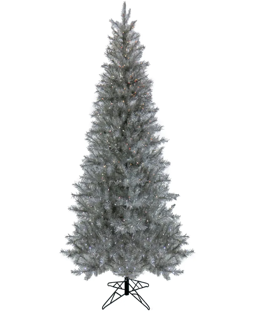 National Tree Company 7.5' Pre-Lit Crystal Metallic Tree