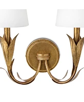 Regina Andrew River Reed Double Sconce Lamp