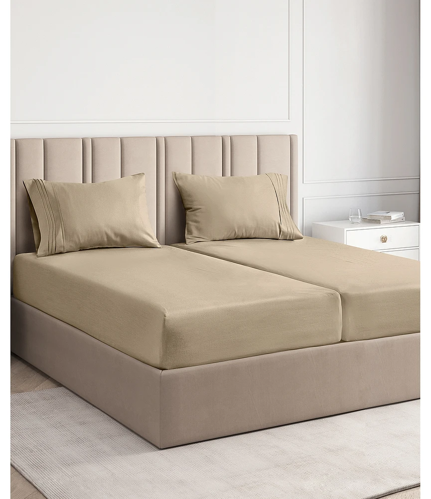 Cgk Unlimited 5 Piece 100% Cotton 400 Thread Count Sheet Set - Split King