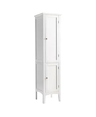Freestanding Bathroom Storage Cabinet Linen Tower Kitchen Living Room