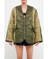 English Factory Women's Over Quilted Jacket
