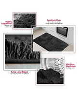 Ultra Soft Non Slip Shaggy Bath Rug - Small 17"x24"