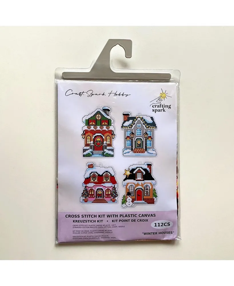 Winter Houses 112CS Counted Cross-Stitch Kit - Assorted Pre
