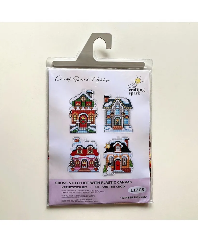 Crafting Spark "Winter Houses" 112CS Counted Cross-Stitch Kit - Assorted Pre