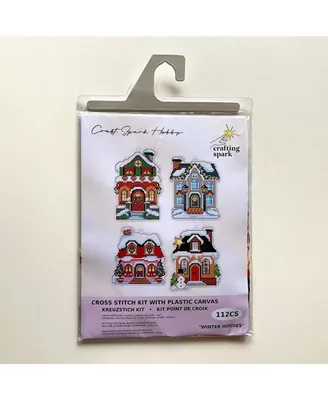 Winter Houses 112CS Counted Cross-Stitch Kit - Assorted Pre