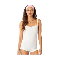 Women's Karla Ruched Open Back Romper