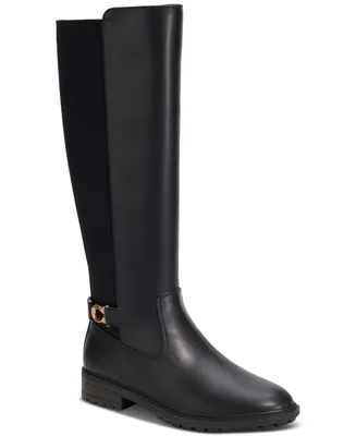 Coach Women's Faith Knee High Lug Sole Riding Boots