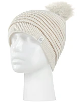 Heat Holders Women's Cannes Ribbed Pom-Pom Hat