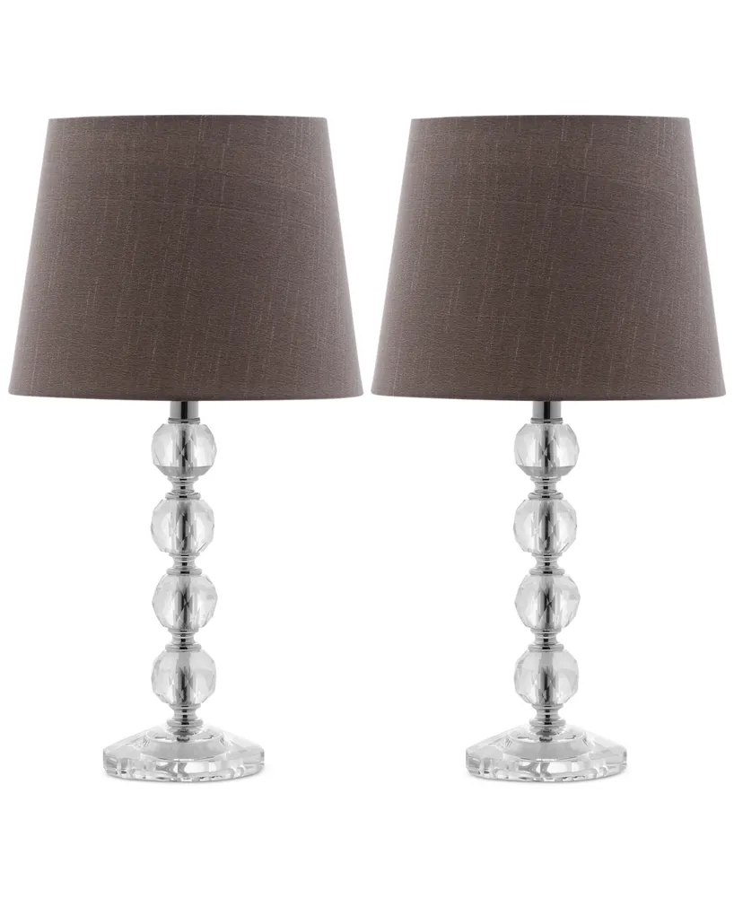 Safavieh Set of 2 Nola Stacked Crystal Ball Table Lamps