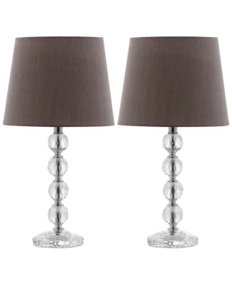 Safavieh Set of 2 Nola Stacked Crystal Ball Table Lamps