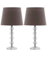 Safavieh Set of 2 Nola Stacked Crystal Ball Table Lamps