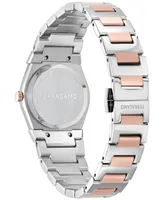 Salvatore Ferragamo Women's Swiss Vega Holiday Capsule Two-Tone Stainless Steel Bracelet Watch 28mm