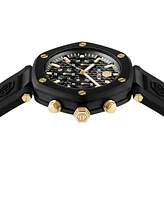 Philipp Plein Men's The Hexagon Chronograph Black Silicone Strap Watch 42mm