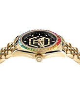 Philipp Plein Women's Date Superlative Gold-Tone Stainless Steel Bracelet Watch 38mm