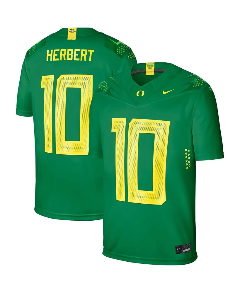 Home  Nike Men's Nike Justin Herbert Green Oregon Ducks Player