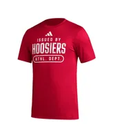 Men's adidas Crimson Indiana Hoosiers Sideline Aeroready Pregame T-shirt