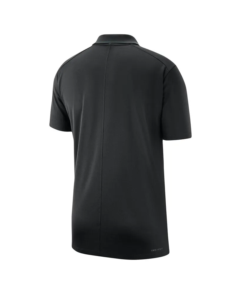 Men's Nike Black Michigan State Spartans 2023 Coaches Performance Polo Shirt