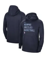 Men's and Women's Nike Navy Memphis Grizzlies 2023/24 Performance Spotlight On-Court Practice Pullover Hoodie