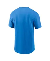 Men's Nike Powder Blue Los Angeles Chargers Essential Blitz Lockup T-shirt