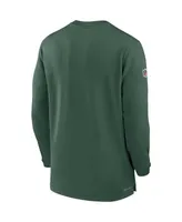 Men's Nike Green Bay Packers 2023 Sideline Performance Long Sleeve Quarter-Zip Top