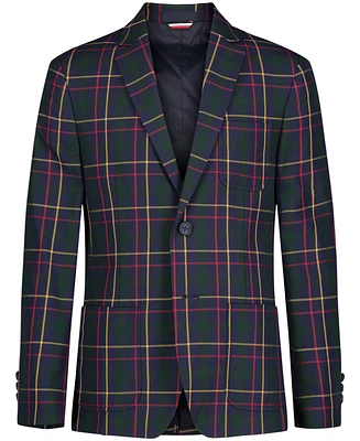 Tommy Hilfiger Big Boys Brushed Huntsman Plaid Blazer