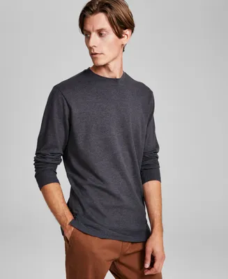 And Now This Men's Regular-Fit Ottoman Ribbed Long-Sleeve T-Shirt, Created for Macy's