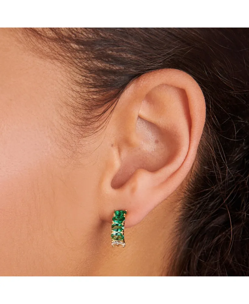 Women's Gradient Crystal Stud Earrings