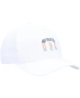 Men's Travis Mathew White Swim with Dolphins Flex Hat