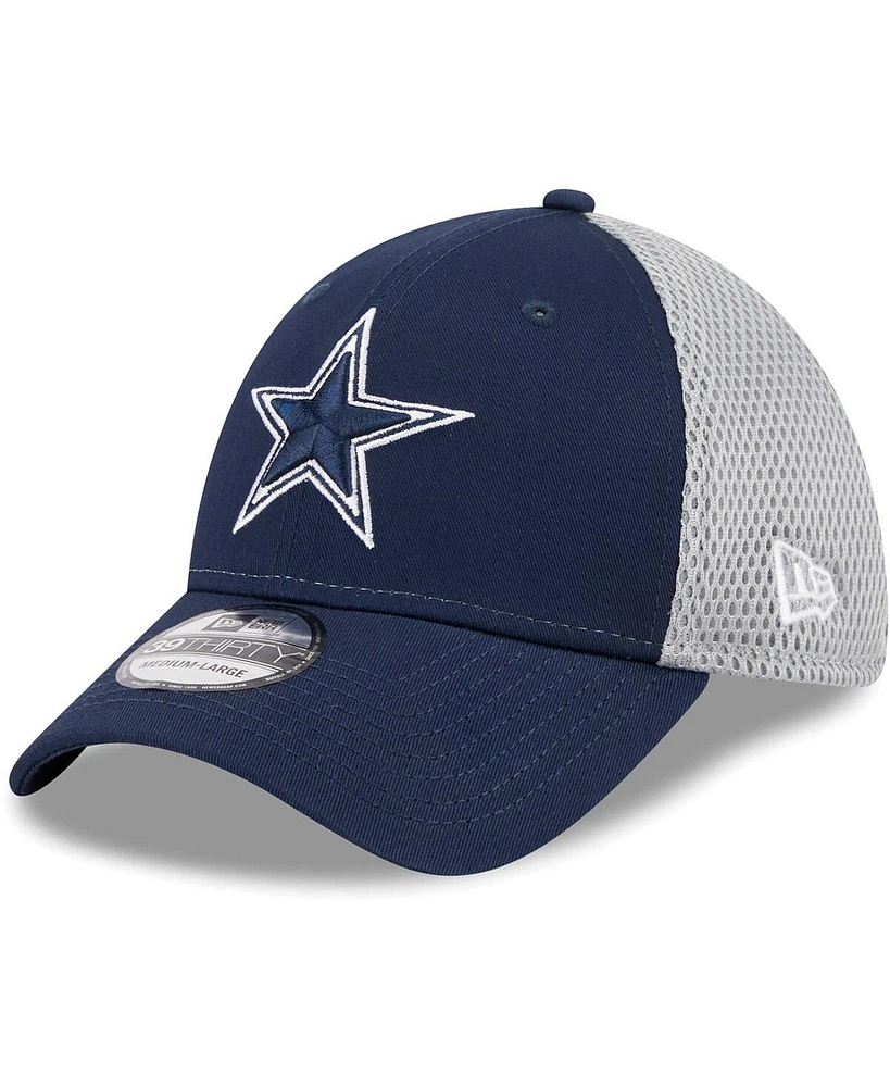 Men's New Era Navy, Gray Dallas Cowboys Main Neo 39THIRTY Flex Hat