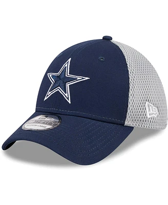 Men's New Era Navy, Gray Dallas Cowboys Main Neo 39THIRTY Flex Hat