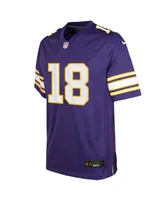 Big Boys Nike Justin Jefferson Purple Minnesota Vikings Classic Player Game Jersey