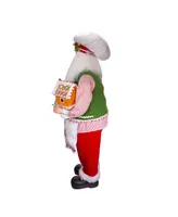 Kurt Adler 40" Christmas Chef Santa with Gingerbread