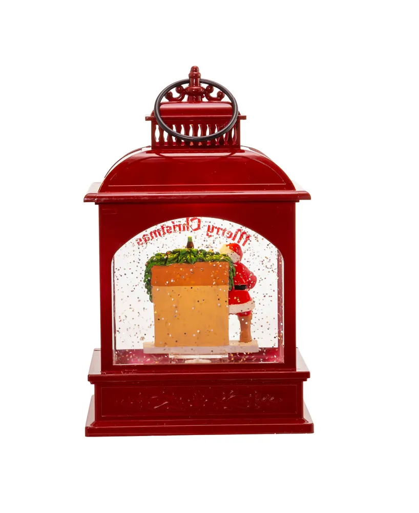 Kurt Adler 9" Battery-Operated Led Coke Santa Lantern