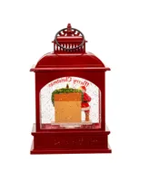 Kurt Adler 9" Battery-Operated Led Coke Santa Lantern