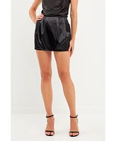 endless rose Women's Satin Mini Skirt